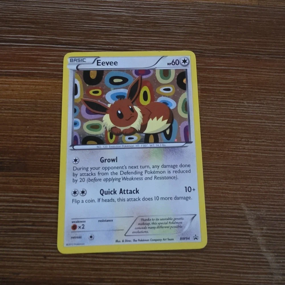 Eevee BW94 Black & White Holo (MP) Very Rare HTF Great Condition Pokemon